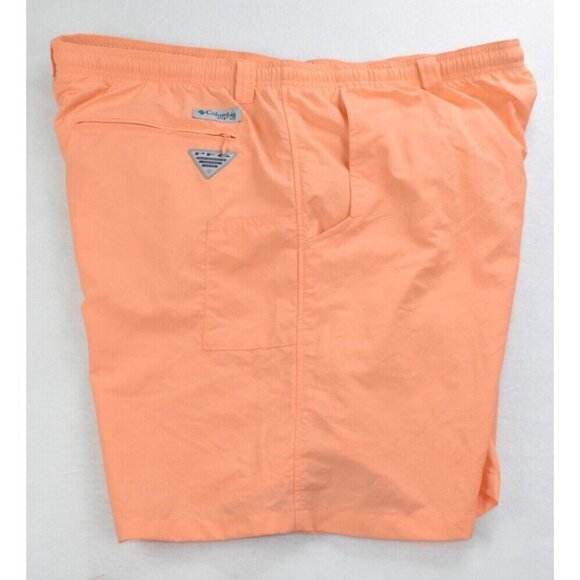 Columbia Backcast III Water Men's Short Size Orange Glow PFG UPF50 - Picture 1 of 12